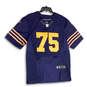 Mens Blue Orange NFL Chris Long #75 Onfield Football Jersey Size 44 image number 1