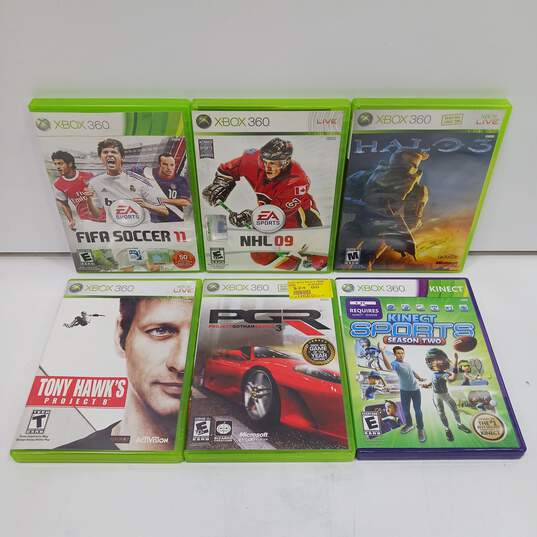 Bundle of 6 Xbox 360 Video Games (1 Kinect Game) image number 1