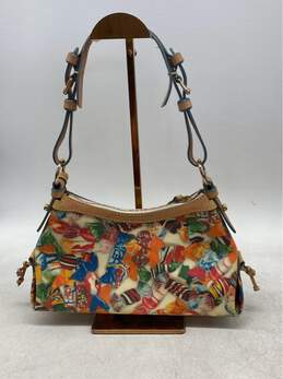 Dooney & Bourke Multicolor Canvas Leather Shoulder Bag alternative image