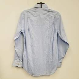 NWT Mens Blue Slim Fit Long Sleeve Spread Collar Dress Shirt Size 15-32/33 alternative image