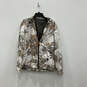 NWT Mens Gray White Floral Print Activewear Two-Piece Tracksuit Size XS image number 2