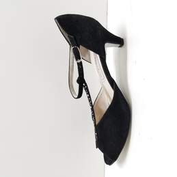 Werner Kern Women's Black Rhinestone T-Strap Ballroom Heels Size 6.5 alternative image