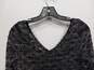 Women's Black/White Stretch Blouse Size M image number 5