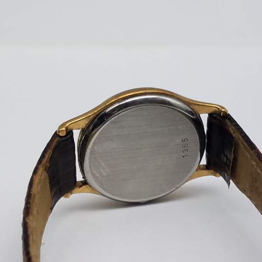 Omega 1365 24mm De Ville Quartz Gold Dial Vintage Ladies Watch 13g image number 5