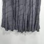 Coldwater Creek Women's Blue-Gray Ruffle Maxi Skirt Size L image number 3