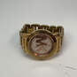 Designer Michael Kors MK-3394 Gold-Tone Stainless Steel Analog Wristwatch image number 3