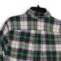 Mens Multicolor Plaid Long Sleeve Collared Button-Down Shirt Size Small image number 4