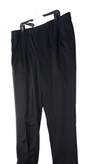 NWT Mens Black Portfolio Pleated Straight Leg Dress Pants Size 42 X 32 image number 2