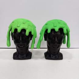 Pair of RARE NFL Game Day Nickelodeon Slimehead Foam Toy Hats