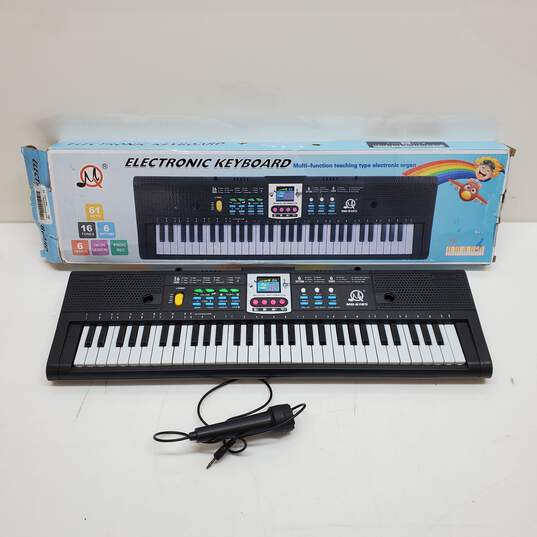 Multifunction Electronic Keyboard W/Microphone Untested image number 1