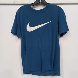 Nike Pull On Basic Blue Nike Graphic T-shirt Size Small