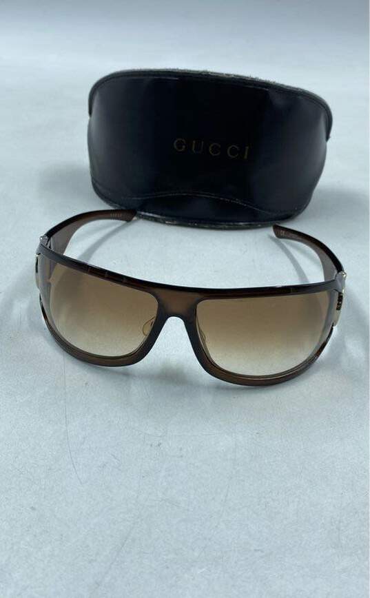 Gucci Brown Sunglasses - Size One Size image number 2