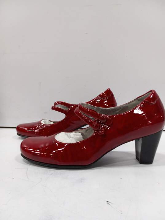 Ecco Women's Hanna 2 Strap Red Heels Size 41 image number 2