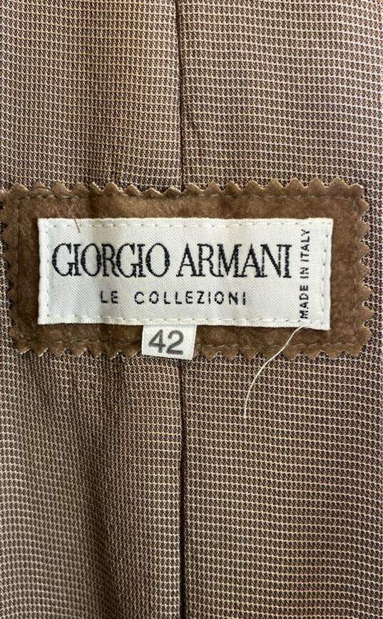 Giorgio Armani Men Olive Green Trench Coat Sz 42 image number 3