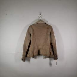 Womens Maxima Long Sleeve Collared Pockets Leather Jacket Size Medium alternative image