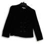 Womens Black Long Sleeve Notch Lapel Double Breasted Blazer Jacket Size S image number 1