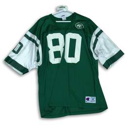 Champion NY Jets Green White Jersey #80 Chrebet For Mens Size XL