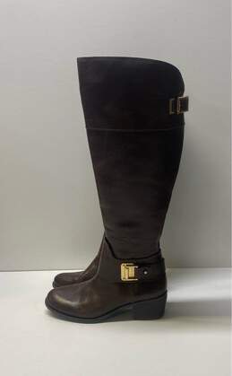 Vince Camuto Leather Knee High Boots Brown alternative image