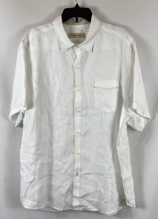 Tommy Bahama White T-shirt - Size X Large image number 1