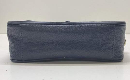 Michael Kors Leather Small Logo Tape Camera Bag Navy image number 5