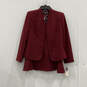 NWT Womens Red Long Sleeve Blazer And Skirt Two Piece Set Size 10P image number 1