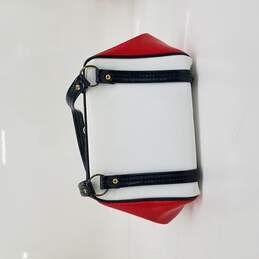 Womens Vintage Red White and Black Dover Handbag - Made in USA alternative image