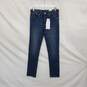 Calvin Klein Blue Cotton Skinny Jeans WM Size 14 NWT image number 1