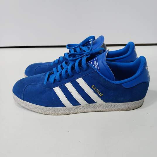 Adidas Men's Royal Blue Suede Gazelle Sneakers Size 13 image number 3