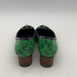 Tory Burch Womens Green Black Round Toe Slip-On Pump Heels Size 5M alternative image