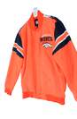 Mens Orange Denver Broncos Long Sleeve Football Varsity Jacket Size XL image number 1
