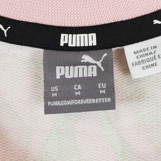 Puma Pink & Green Floral Print T-Shirt Dress M NWT image number 2