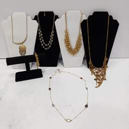 Dazzling 6pc Gold Tone Costume Jewelry Collection