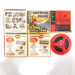 VTG Super 8 Silent B&W Film Reels Prehistoric Planet Battle In Outer Space Circus Slickers + alternative image