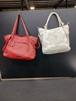 2pc Set of Women's Jessica Simpson Leather Tote Bags