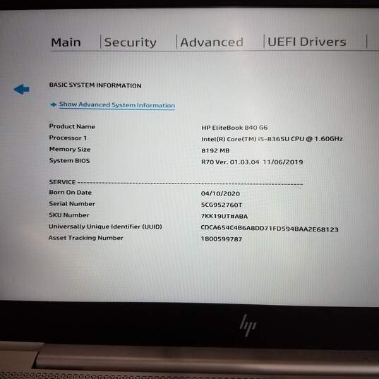HP EliteBook 840 G6 14in Laptop Intel i5-8365U CPU 8GB RAM 256GB SSD image number 9