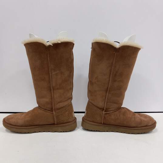 Women's Chestnut Suede Bailey Button Boots Size 7 image number 3