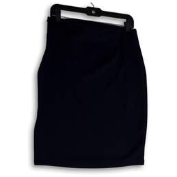 NWT Womens Blue Elastic Waist Pull-On Straight & Pencil Skirt Size M alternative image