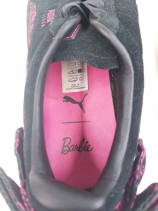 Puma Barbie Suede Classic 50th Anniversary Black Casual Shoes Men's Size 6.5 image number 8