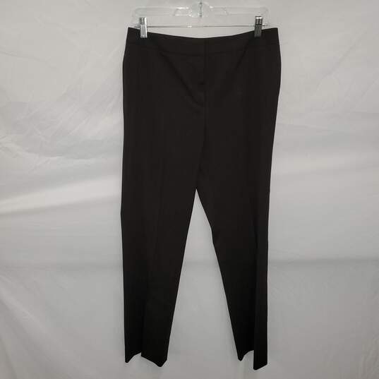 Lafayette 148 New York Brown Menswear Dress Pants Size 6 image number 1