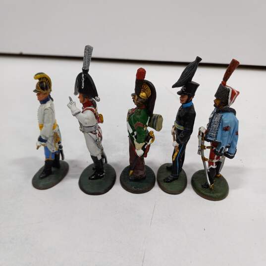 5pc Set of DelPrado Hand Painted Solider Figurines image number 4