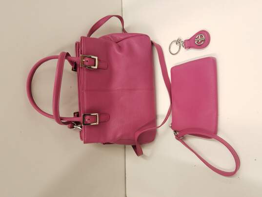 Giani Bernini Pink Leather Wristlet 