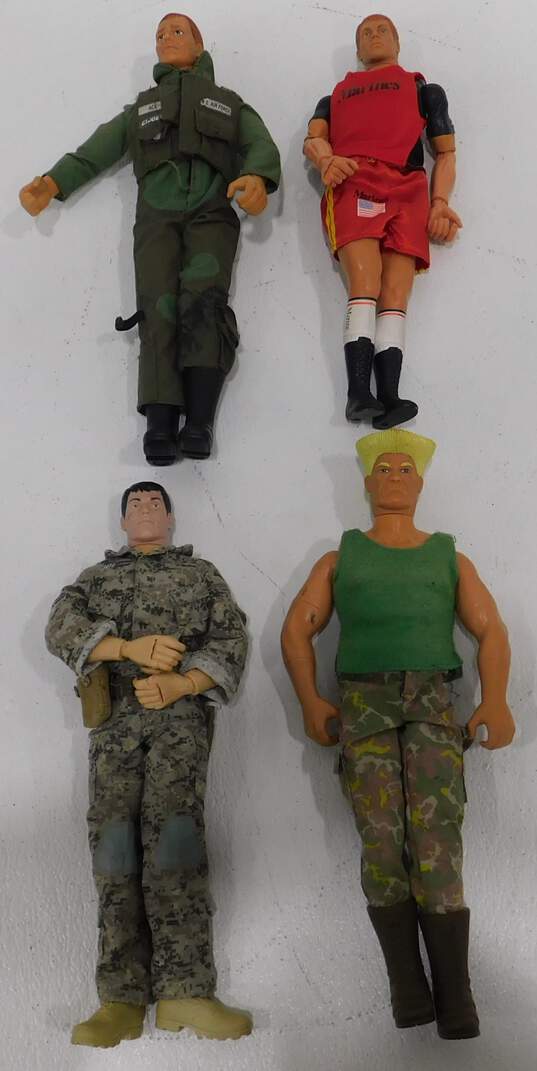 VTG 1990s Hasbro G.I. Joe Action Figures Lot of 4 Guile Marines Air Force image number 1