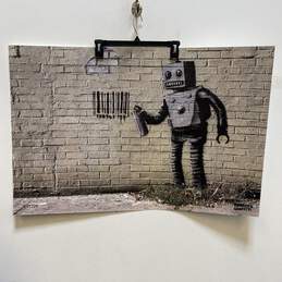 Barcode Robot Print by Banksy 2013