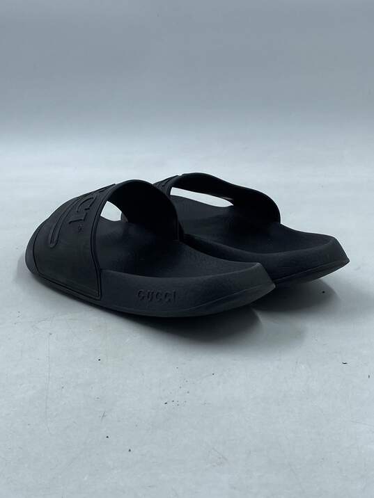 Authentic Gucci Black Slip-On Sandal M 6 image number 4