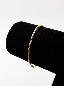 14k Yellow Gold Twisted Rope Chain Bracelet 2.5g