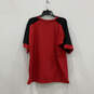 Mens Red Chicago Bulls Short Sleeve T-Shirt And Pants Two Piece Set Size L image number 3