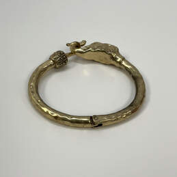 Designer Lucky Brand Stylish Gold Plated Elephant Head Bangle Bracelet alternative image