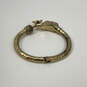 Designer Lucky Brand Stylish Gold Plated Elephant Head Bangle Bracelet image number 2