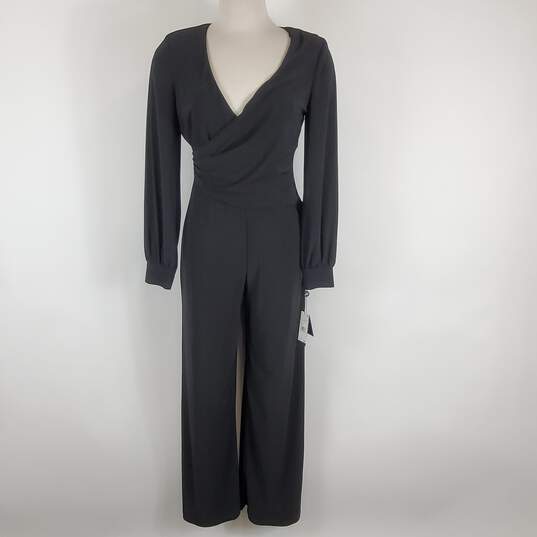Adrianna Papell Women Black Jumpsuit Sz 8 Nwt image number 1