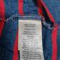 Faherty Florence Indigo & Red Striped Dress Size M NWT image number 4